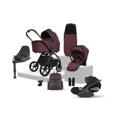 Silver Cross Cove (Cloud T) Ultimate Travel System Bundle - Damson