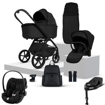 Silver Cross Cove + Cybex Cloud T Travel System- Onyx