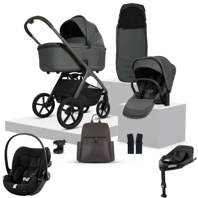 Silver Cross Cove + Cybex Cloud T Travel System- Pewter