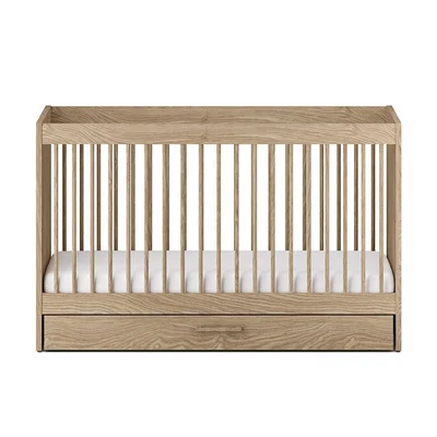 Silver Cross Geneva Cot Bed - Cot Bed / Oak / Cot Bed