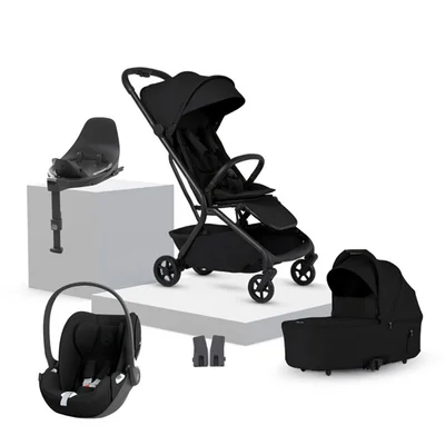 Silver Cross Nia Compact Travel Stroller + Cloud T Travel System- Onyx