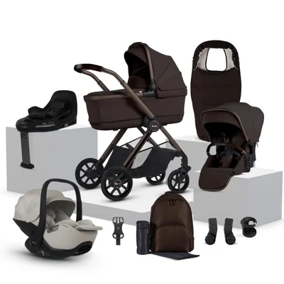 Silver Cross Reef 2 Special Edition + Glide Plus 360 Travel System- Ganache - Glide Plus 360- Natural Taupe