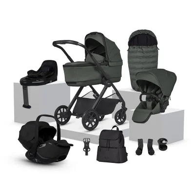 Silver Cross Reef 2 Pushchair & Accessories with Glide Plus 360 i-Size Car Seat & Base - Mocha
