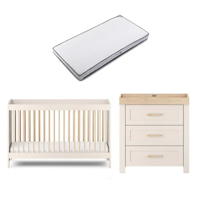 Silver Cross Seville 2 Piece Room Set - Superior Mattress / Cashmere Oak