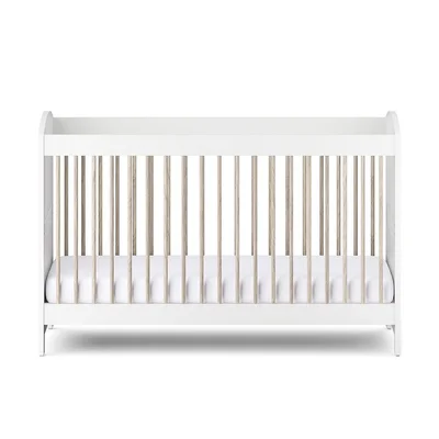 Silver Cross Valencia Cot Bed - Ash White - Ash White / Cot Bed