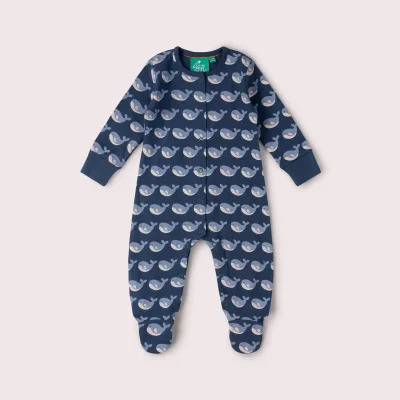 Singing Whales Organic Babygrow - Default
