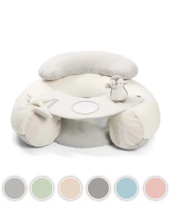 Sit and Play Interactive Floor Seat - Welcome to the World Bunny - 1 Count (Pack of 1) / Wish Upon A Cloud, Cream