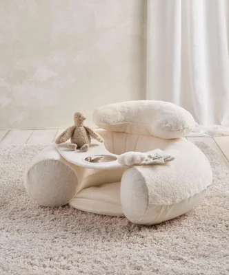 Mamas & Papas Welcome to the World Ducking Sit & Play Baby Floor Seat, Cream (from +6month Until Sitting unaided)