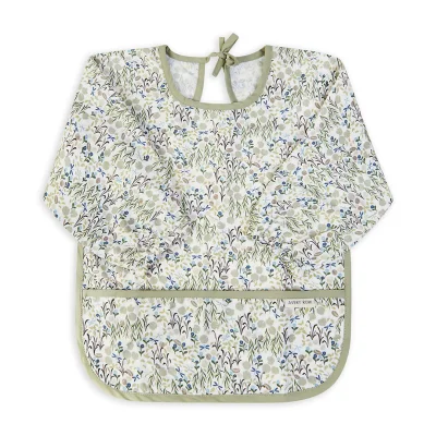 Avery Row Sleeved Bib - Daisy Meadow