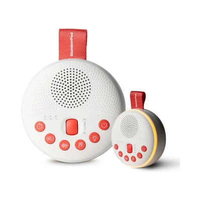 SlumberPod SlumberCalm Portable Sound & White Noise Machine - Red, White