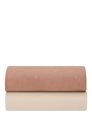 Snüz Crib Fitted Sheet, Blush Dot - Blush Dot