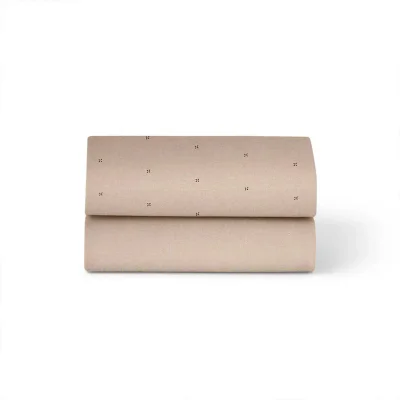 Snuz Twin Pack Crib Sheets - Mocha Cross