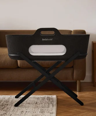 SnuzBaskit Graphite Moses Basket & Graphite Stand