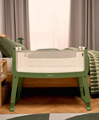 SnuzPod Studio Bedside Crib – Tokyo Matcha - SnuzPod Studio Bedside Crib – Tokyo Matcha