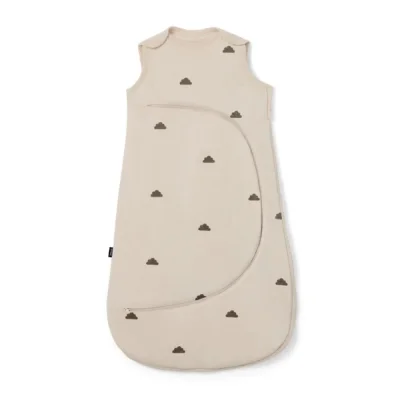 Snuz Baby Sleeping Bag with Nappy Zip - For Easy Nappy Changes, Super Soft Cotton Sleeping Bags with Perfect Fit Poppers, Meets British Safety Standard, Cloud Nine, 2.5 Tog 0-6M