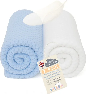 Soft Touch Baby Blanket for Newborn, Supersoft Waffle Blankets