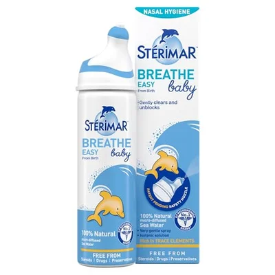 Sterimar Breathe Easy Baby Nasal Spray, Gentle Nasal Hygiene, 50ml - White / 50 ml (Pack of 1)