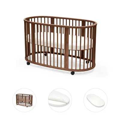 Stokke Sleepi V3 Bed - Warm Brown / With Mattress