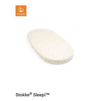 Stokke Sleepi Bed Fitted Sheet - Flower Ecru Osc / Flower Ecru Osc