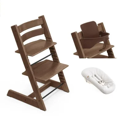 Stokke Tripp Trapp Highchair, Newborn Set & Baby Set² Bundle