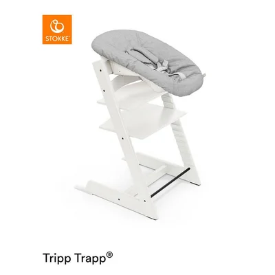 Stokke Tripp Trapp Highchair - Black,Grey,Natural,Green,Yellow,Brown,Red,White / White