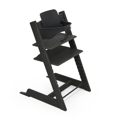 Stokke Tripp Trapp Oak High Chair + Baby Set² - Black