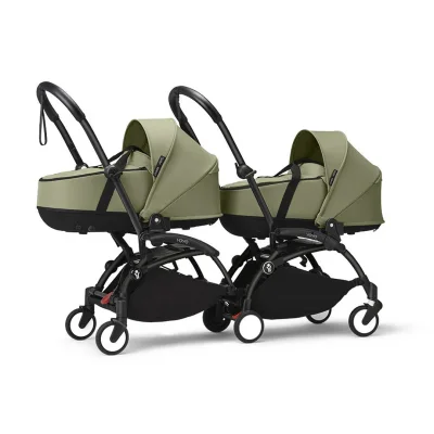 Stokke YOYO3 Stroller from 0+ for Twins - Black / Black
