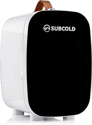 Subcold Pro4 Luxury Mini Fridge Cooler | 4 Litre / 6 Cans | AC and Exclusive USB Power Option | Portable Small Fridge for the Office, Bedroom, Car, Travel, Skincare & Cosmetics (White)