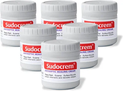 Sudocrem 60 g Antiseptic Healing Cream: Nappy Rash | Eczema | Surface Wounds | 6 Pack - Sudocrem 60g