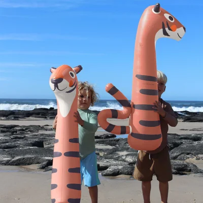 Sunnylife Kids Tino The Tiger Inflatable Noodle Set Of 2
