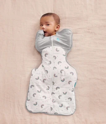 Swaddle Up Rainbow White