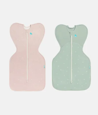 Swaddle Up Starter Bundle | 1.0 | 1.5 TOG | Powder Pink Twinkle | Olive Twigs