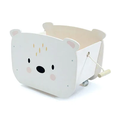 Tender Leaf Pull Along Bear Cart - Default