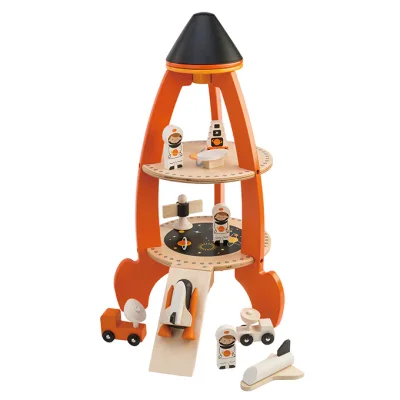 Tender Leaf Wooden Cosmic Rocket Playset