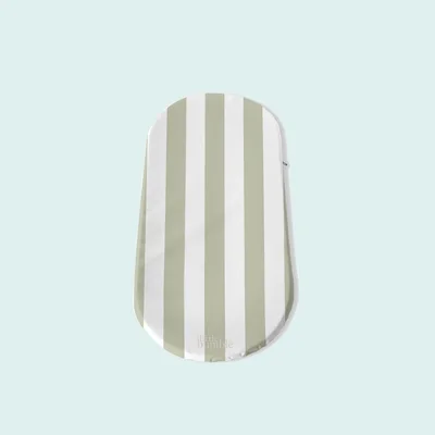 The Little Bumble Co. Changing Basket Mat Liner - Green Stripe / one size