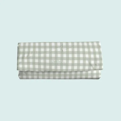 The Little Bumble Co. Travel Changing Mat - Sage Gingham