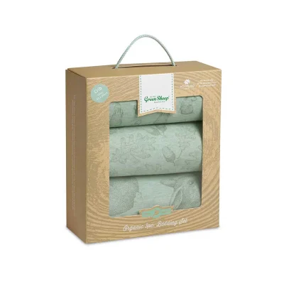 The Little Green Sheep 3 Piece Crib Bedding Set