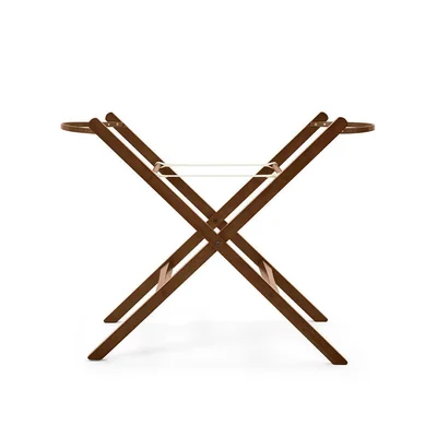 The Little Green Sheep Foldable Moses Basket Stand - Walnut