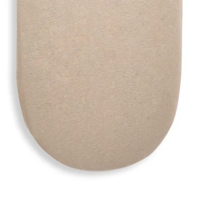 The Little Green Sheep Moses Basket Fitted Sheet- Truffle