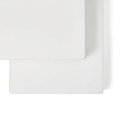 The Little Green Sheep Organic Cotton Cot Bed Fitted Sheet, White - 70 x 140