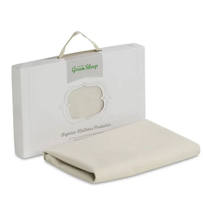 The Little Green Sheep Organic Crib Mattress Protector - 38x89cm - Natural