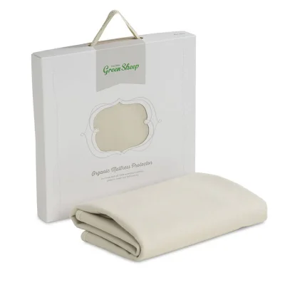 The Little Green Sheep - Organic Mattress Protector - Boori 70x132cm - Natural / Boori 70x132cm