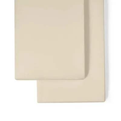 The Little Green Sheep Twin Pack Cot Bed Fitted Sheets - Linen