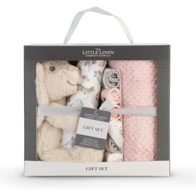 The Little Linen Company Boxed Gift Set - Harvest Bunny