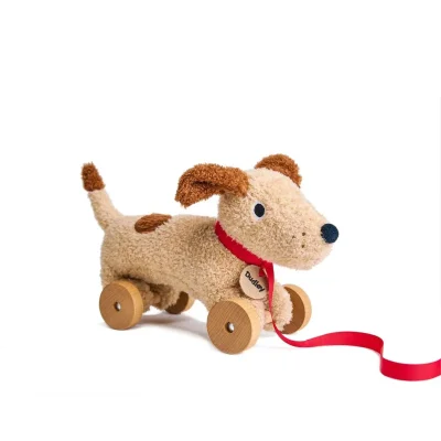 ThreadBear Design Dudley Pull Along Dog