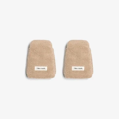 TIBA + MARL Handmitts - Beige Borg