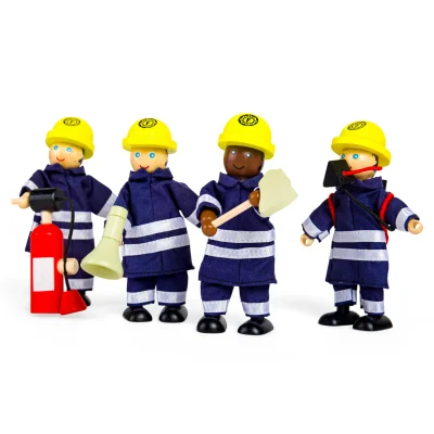Tidlo Wooden Firefighters Toy Set - Default