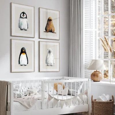 Tigercub Prints - Polar Nursery Prints Set Of 3