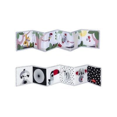 Tiny Love Double-Sided First Book, Baby Sensory Book, 0+ Months, Baby Books, Black and White, 6 Fun Activities, Stimulates Senses, Skills and View, Tummy Down Play, Tiny Rockers