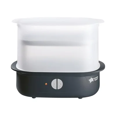 Tommee Tippee Supersteam Electric Steam Steriliser for Baby Bottles, Kills Viruses and 99.9 Percent of Bacteria, 5-Minute Sterilisation Cycle, White